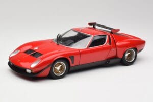 Lamborghini Miura SVR Sarkans & Melns Kyosho 1:18 08319R Metāls