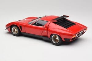 Lamborghini Miura SVR Sarkans & Melns Kyosho 1:18 08319R Metāls — attēls 7 no 8