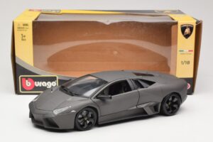 Lamborghini Reventon Matte Grey Bburago 1:18 18-11029 Metāls — attēls 8 no 8