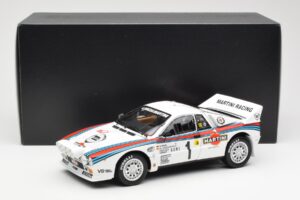 Lancia 037 Martini #1 W. Rohrl / C. Geistdorfer Winner Rally Monte Carlo 1983 Nakts Versija Kyosho 1:18 08306A Metāls — attēls 8 no 8