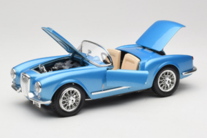 Lancia Aurelia B24 Spider Zils Bburago 1:18 3010-M1 Metāls — attēls 2 no 8
