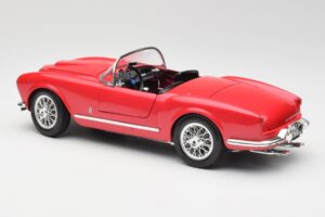 Lancia Aurelia B24 Spider Sarkans Bburago 1:18 3010 Metāls — attēls 7 no 8