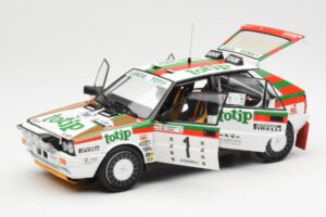 Lancia Delta HF 4WD #1 D. Cerrato Totip Rally Targa Florio 1987 Kyosho 1:18 08960C Metāls — attēls 2 no 8