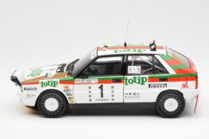 Lancia Delta HF 4WD #1 D. Cerrato Totip Rally Targa Florio 1987 Kyosho 1:18 08960C Metāls — attēls 4 no 8
