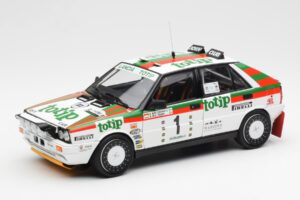 Lancia Delta HF 4WD #1 D. Cerrato Totip Rally Targa Florio 1987 Kyosho 1:18 08960C Metāls