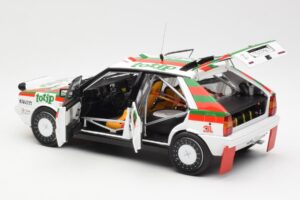 Lancia Delta HF 4WD #1 D. Cerrato Totip Rally Targa Florio 1987 Kyosho 1:18 08960C Metāls — attēls 5 no 8
