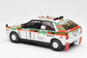 Lancia Delta HF 4WD #1 D. Cerrato Totip Rally Targa Florio 1987 Kyosho 1:18 08960C Metāls — attēls 7 no 8