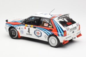Lancia Delta HF Integrale Evo Martini #4 D. Auriol / B. Occelli Winner Rally Monte Carlo 1992 Kyosho 1:18 08348A Metāls — attēls 7 no 8