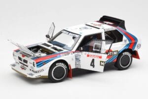 Lancia Delta S4 Martini #4 H. Toivonen / S. Cresto Rally Tour de Corse 1986 AUTOart 1:18 88620 Metāls — attēls 2 no 8