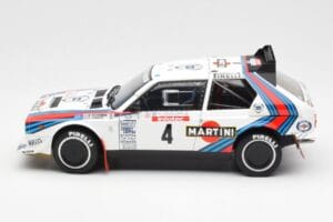Lancia Delta S4 Martini #4 H. Toivonen / S. Cresto Rally Tour de Corse 1986 AUTOart 1:18 88620 Metāls — attēls 4 no 8