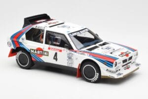 Lancia Delta S4 Martini #4 H. Toivonen / S. Cresto Rally Tour de Corse 1986 AUTOart 1:18 88620 Metāls — attēls 6 no 8