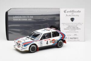 Lancia Delta S4 Martini #4 H. Toivonen / S. Cresto Rally Tour de Corse 1986 AUTOart 1:18 88620 Metāls — attēls 8 no 8