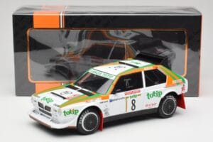 Lancia Delta S4 #8 D. Cerrato / G. Cerri Rally San Remo 1986 IXO 1:18 18RMC133 Metāls — attēls 6 no 6