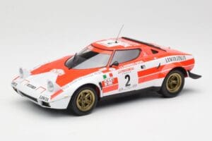 Lancia Stratos HF #2 J-B. Andruet / Biche Winners Tour de Corse 1974 Minichamps 1:18 155741702 Metāls