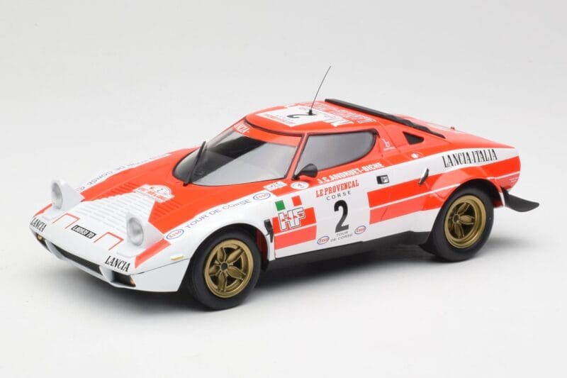 Lancia Stratos HF #2 J-B. Andruet / Biche Winners Tour de Corse 1974 Minichamps 1:18 155741702 Metāls