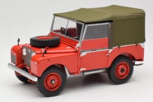 Land Rover 88 Series I Sarkans Minichamps 1:18 150168910 Metāls