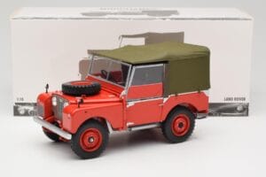 Land Rover 88 Series I Sarkans Minichamps 1:18 150168910 Metāls — attēls 8 no 8