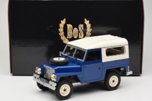 Land Rover Lightweight Series III Tumši Zils BoS Models 1:18 BOS382 Sveķi — attēls 6 no 6