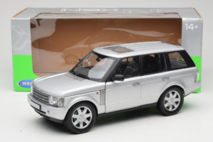 Land Rover Range Rover L322 Sudrabs Welly 1:18 12536W Metāls — attēls 8 no 8
