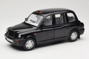 London Taxi TX1 Melns Sun Star 1:18 1120 Metāls