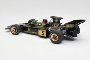 Lotus 72D #5 E. Fittipaldi John Player Special GP Spain 1972 MCG 1:18 MCG18610F Metāls — attēls 4 no 6