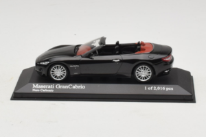 Maserati GranCabrio Melns Metallisks Minichamps 1:43 400123930 Metāls