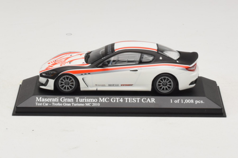 Maserati GranTurismo MC GT4 Trofeo GranTurismo MC Test Car 2010 Minichamps 1:43 400101201 Metāls