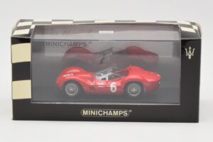 Maserati Tipo 61 #6 R. Penske SCCA National Race Meadowdale 1961 Minichamps 1:43 400611206 Metāls — attēls 4 no 4