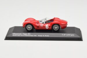 Maserati Tipo 61 #6 R. Penske SCCA National Race Meadowdale 1961 Minichamps 1:43 400611206 Metāls