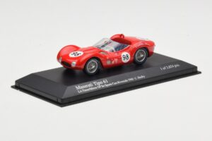 Maserati Tipo 61 #98 C. Shelby Times Mirror Grand Prix Riverside 1960 Minichamps 1:43 400601298 Metāls — attēls 2 no 4