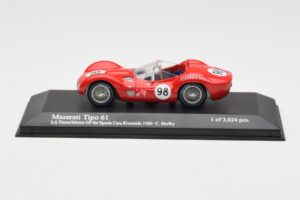 Maserati Tipo 61 #98 C. Shelby Times Mirror Grand Prix Riverside 1960 Minichamps 1:43 400601298 Metāls