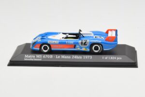 Matra Simca MS670B #12 J-P. Beltoise / J-P. Jabouille / J-P. Jaussaud 24 Hours of Le Mans 1973 Minichamps 1:43 430731112 Metā