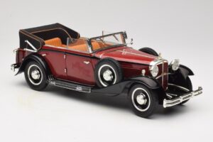 Maybach DS8 Zeppelin Sarkans Anson 1:18 30413 Metāls — attēls 6 no 8