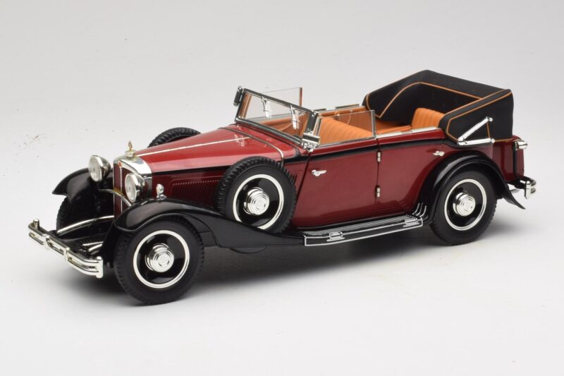 Maybach DS8 Zeppelin Sarkans Anson 1:18 30413 Metāls