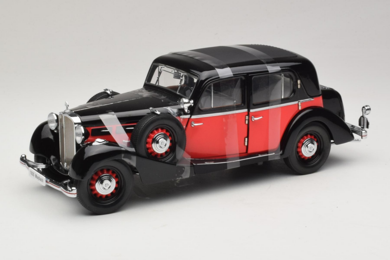 Maybach SW35 Hardtop Melns Sarkans Premier Miniature 1:18 PM-38208 Metāls