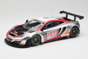 McLaren 12C GT3 Hexis Racing #107 O. Panis / F. Cazenave 24 Hours of Spa 2013 Minichamps 1:18 151131397 Metāls