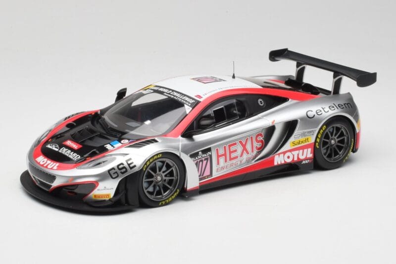 McLaren 12C GT3 Hexis Racing #107 O. Panis / F. Cazenave 24 Hours of Spa 2013 Minichamps 1:18 151131397 Metāls