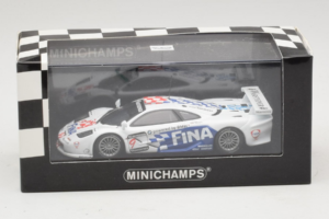 McLaren F1 GTR #9 Fina P. Kox / R. Ravaglia / A. Montermini 24 Hours of Le Mans 1997 Minichamps 1:43 MCLAREN002 Metāls — attēls 5 no 5