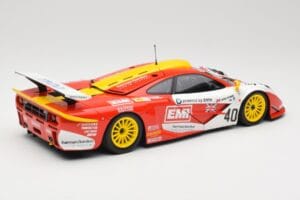 McLaren F1 GTR Gulf Team Davidoff #40 D. O'Rourke / G. Sugden / J. Auberlein 24 Hours of Le Mans 1998 Minichamps 1:18 5301338 — attēls 3 no 8