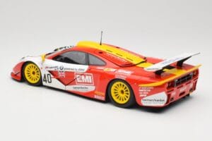 McLaren F1 GTR Gulf Team Davidoff #40 D. O'Rourke / G. Sugden / J. Auberlein 24 Hours of Le Mans 1998 Minichamps 1:18 5301338 — attēls 7 no 8