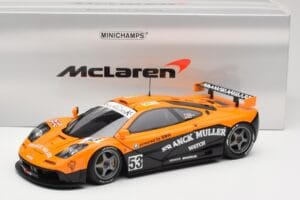 McLaren F1 GTR Kokusai Kaihatsu Racing #53 O. Giroix / J. Sala / P. Deletraz 24 Hours of Le Mans 1996 Minichamps 1:18 5301336 — attēls 8 no 8