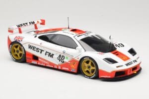 McLaren F1 GTR West Competition #49 J. Nielsen / J. Mass / T. Bscher 24 Hours of Le Mans 1995 Minichamps 1:18 530133549 Metāl — attēls 6 no 8