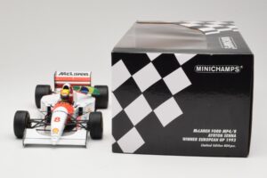 McLaren MP4/8 Ford #8 A. Senna Winner European GP Donington 1993 Minichamps 1:18 540931848 Metāls — attēls 6 no 6