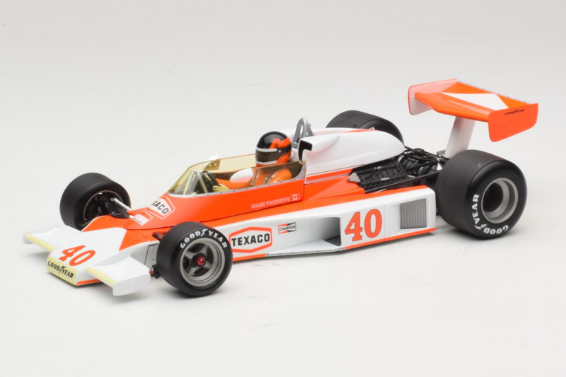 McLaren M23 Ford #40 G. Villeneuve British GP 1977 Minichamps 1:18 530771840 Metāls