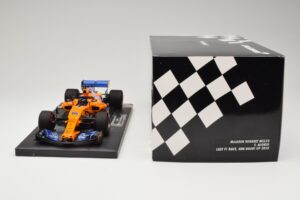 McLaren MCL33 Renault #14 F. Alonso Last F1 Race Abu Dhabi GP 2018 Minichamps 1:18 537183914 Metāls — attēls 6 no 6