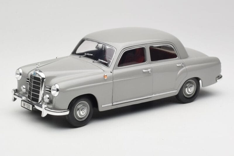 Mercedes 180 W120 Ponton Graphite Grey Revell 1:18 08974 Metāls