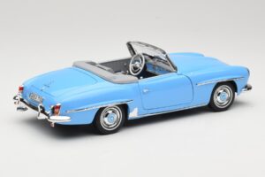Mercedes 190 SL W121 Gaiši Zils Norev 1:18 183400 Metāls — attēls 3 no 8