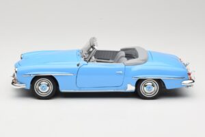 Mercedes 190 SL W121 Gaiši Zils Norev 1:18 183400 Metāls — attēls 4 no 8