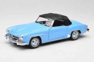 Mercedes 190 SL W121 Gaiši Zils Norev 1:18 183400 Metāls