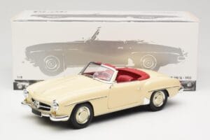 Mercedes 190 SL W121 Bēšs Minichamps 1:18 103037034 Metāls — attēls 8 no 8